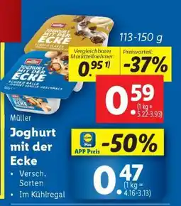 Lidl Joghurt mit der Ecke Angebot