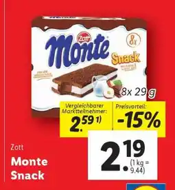 Lidl Monte Snack Angebot