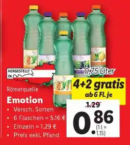 Lidl Römerquelle Emotion Angebot