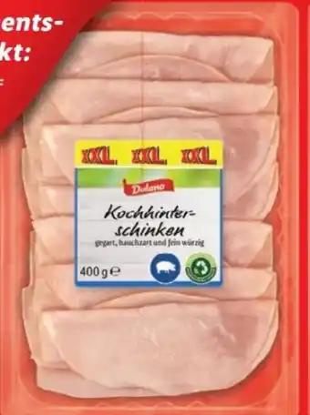 Lidl Dulano Delikatess Kochhinterschinken Angebot