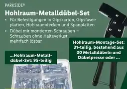 Lidl Parkside Hohlraum-Metalldübel-Set Angebot