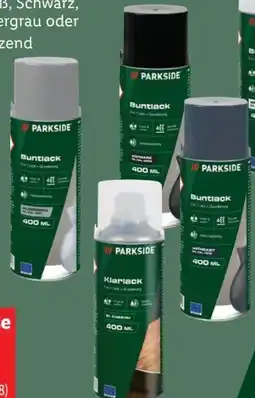 Lidl Parkside Lack-Sortiment Angebot