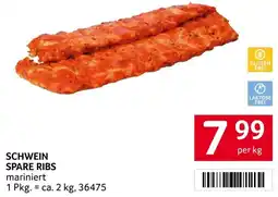 Transgourmet Schwein spare ribs Angebot