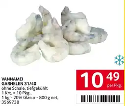 Transgourmet Vannamei garnelen 31/40 Angebot