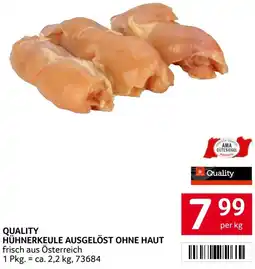 Transgourmet Quality Hühnerkeule Ausgelöst Ohne Haut Angebot