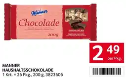 Transgourmet Manner haushaltsschokolade Angebot