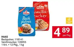 Transgourmet HAAS Backpulver, Vanillinzucker Angebot
