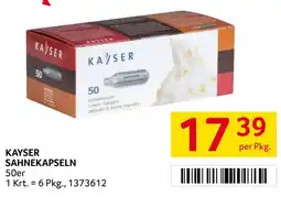 Transgourmet Kayser sahnekapseln Angebot