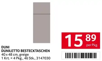 Transgourmet Duni duniletto bestecktaschen Angebot