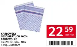 Transgourmet Karlowsky geschirrtuch 100% baumwolle Angebot