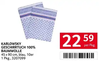 Transgourmet Karlowsky geschirrtuch 100% baumwolle Angebot