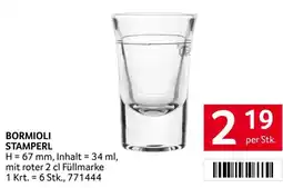 Transgourmet Bormioli Stamperl Angebot