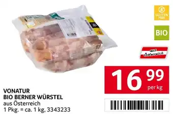Transgourmet Vonatur Bio Berner Würstel Angebot