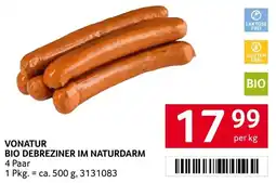 Transgourmet Vonatur bio debreziner im naturdarm Angebot