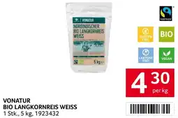 Transgourmet Vonatur Bio Langkornreis Weiss Angebot