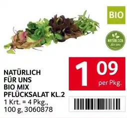 Transgourmet Natürlich für uns bio mix pflücksalat kl.2 Angebot