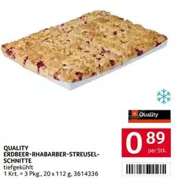 Transgourmet Quality Erdbeer Rhabarber Streusel Schnitte Angebot