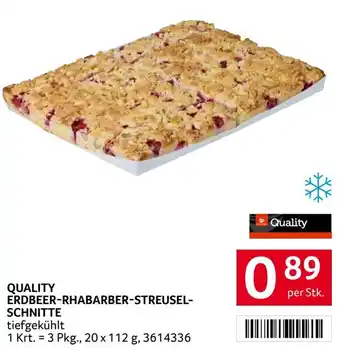 Transgourmet Quality Erdbeer Rhabarber Streusel Schnitte Angebot