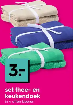 HEMA Set thee- en keukendoek Angebot