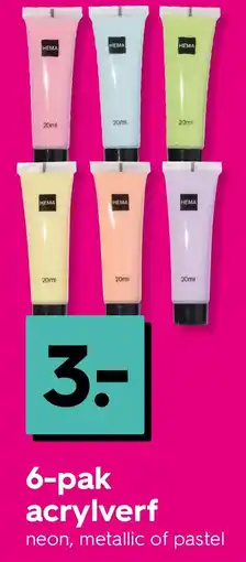 HEMA 6 Pak Acrylverf Angebot