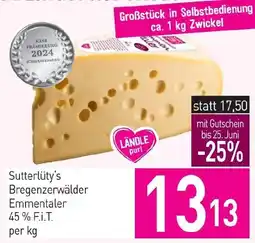Sutterlüty Sutterlüty's Bregenzerwälder Emmentaler 45% F.i.T. Angebot