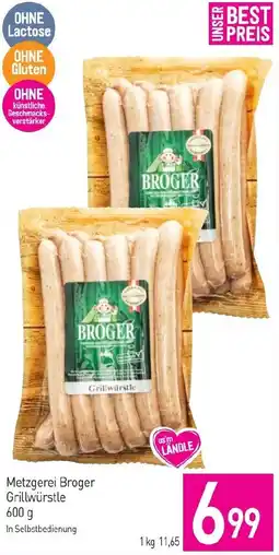 Sutterlüty Metzgerei Broger Grillwürstle Angebot