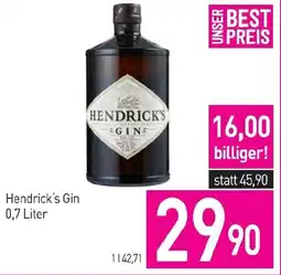 Sutterlüty Hendrick's Gin Angebot