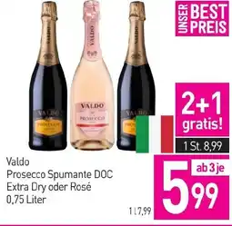 Sutterlüty Valdo Prosecco Spumante DOC Extra Dry oder Rosé Angebot