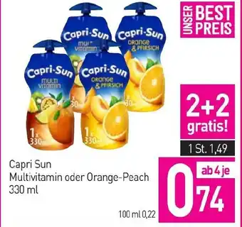Sutterlüty Capri Sun Multivitamin oder Orange-Peach Angebot