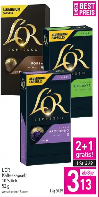 Sutterlüty L'OR Kaffeekapseln 10 Stück Angebot