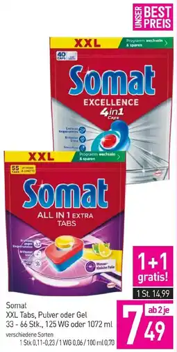 Sutterlüty Somat XXL Tabs, Pulver oder Gel Angebot
