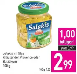 Sutterlüty Salakis im Glas Kräuter der Provence oder Basilikum Angebot