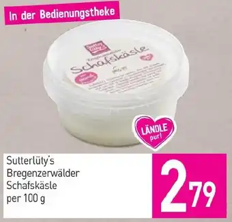 Sutterlüty Sutterlüty's Bregenzerwälder Schafskäsle Angebot