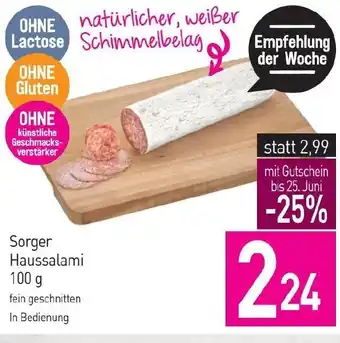Sutterlüty Sorger Haussalami Angebot