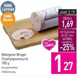 Sutterlüty Metzgerei Broger Champignonwurst Angebot