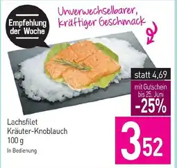 Sutterlüty Lachsfilet Kräuter-Knoblauch Angebot