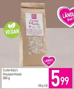 Sutterlüty Sutterlüty's Knuspermüsli Angebot