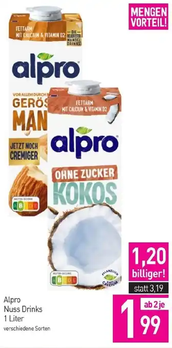 Sutterlüty Alpro Nuss Drinks Angebot