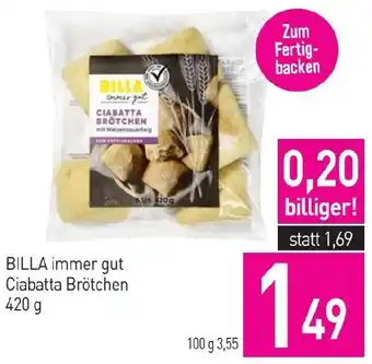 Sutterlüty Billa immer gut ciabatta brötchen Angebot