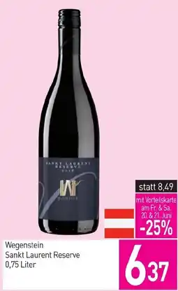 Sutterlüty Wegenstein Sankt Laurent Reserve Angebot