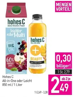 Sutterlüty Hohes C All-in-One oder Leicht Angebot