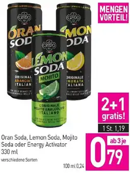 Sutterlüty Oran Soda, Lemon Soda, Mojito Soda oder Energy Activator Angebot