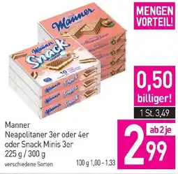 Sutterlüty Manner Neapolitaner 3er oder 4er oder Snack Minis 3er Angebot