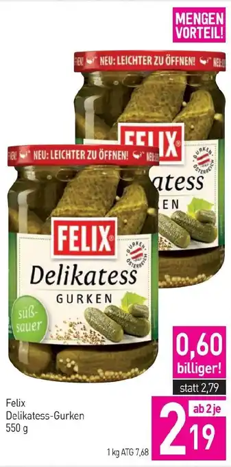 Sutterlüty Felix Delikatess-Gurken Angebot