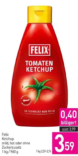Sutterlüty Felix Ketchup mild, hot oder ohne Zuckerzusatz Angebot