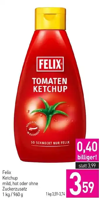 Sutterlüty Felix Ketchup mild, hot oder ohne Zuckerzusatz Angebot