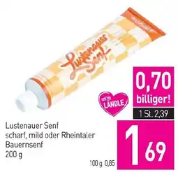 Sutterlüty Lustenauer Senf scharf, mild oder Rheintaler Bauernsenf Angebot