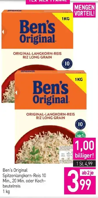 Sutterlüty Ben's Original Spitzenlangkorn-Reis 10 Min., 20 Min. oder Koch beutelreis Angebot