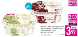 Sutterlüty Eskimo Cremissimo Spezialitäten NEU: Baileys, Pistazie Vanille und Himbeer Spritz Angebot