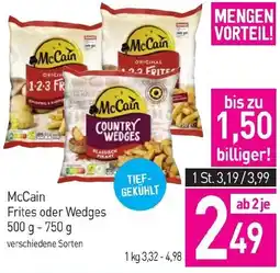 Sutterlüty McCain Frites oder Wedges Angebot